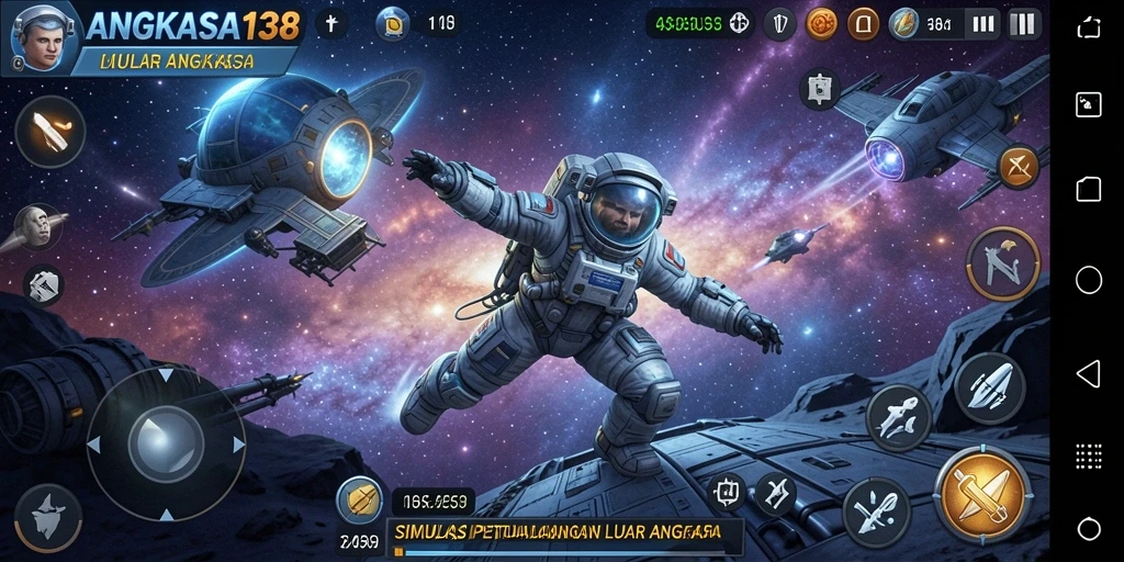 Menampilkan gameplay luar angkasa yang menakjubkan.