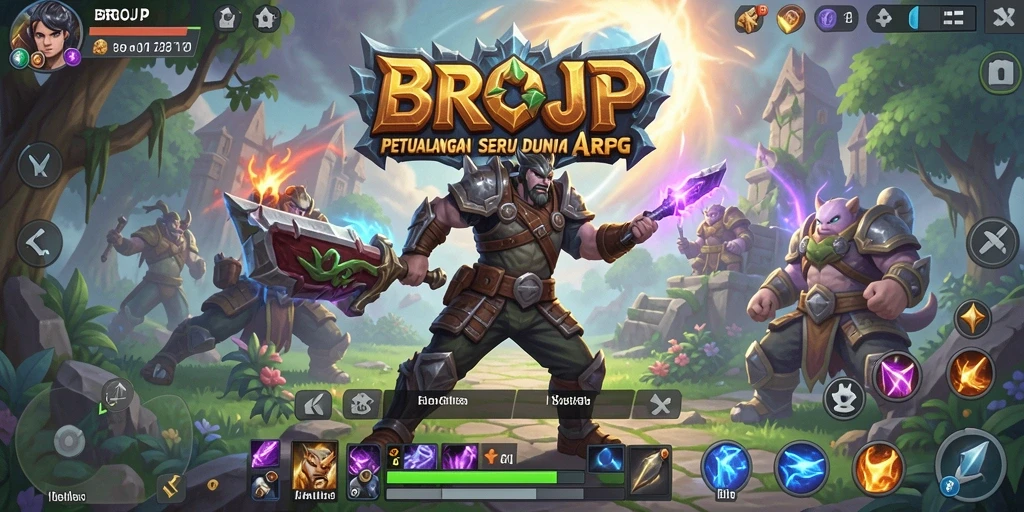 Tampilan gameplay BROJP yang seru dan menantang.