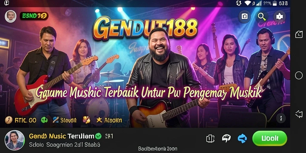 Screenshot GENDUT188 menampilkan gameplay seru dan interaktif musik.