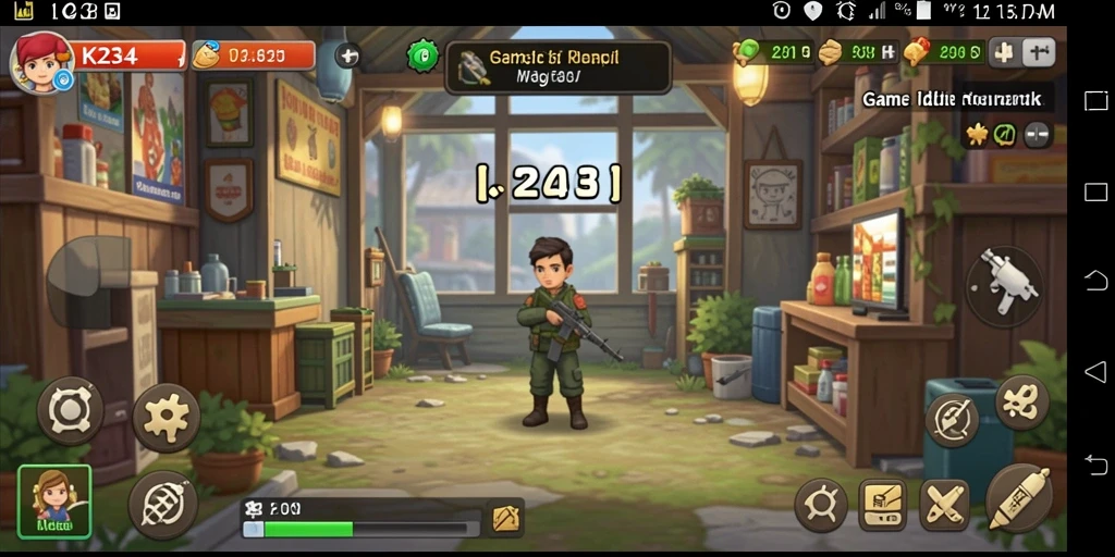 Tampilan gameplay K234 yang menarik dan santai, ideal untuk para penggemar Idle.